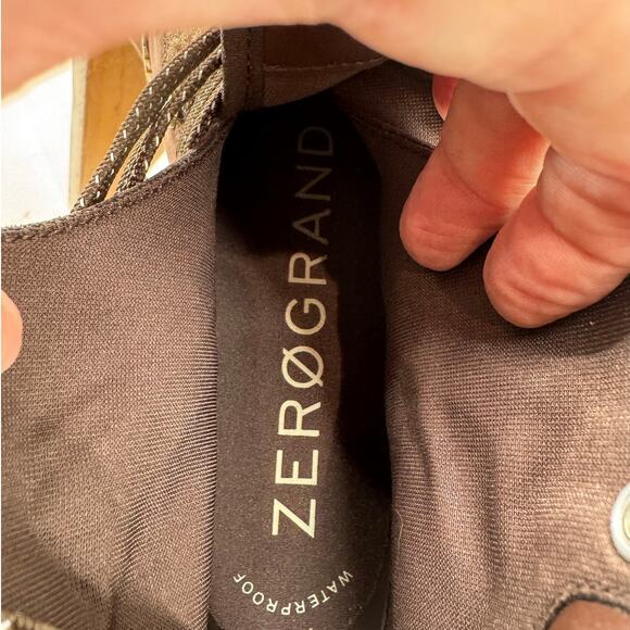 COLE HAAN ZeroGrand Hiking Boot NEW $220 Java / Ivory Waterproof Size 8.5B - Picture 10 of 11